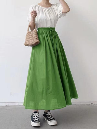 7 Color Flared Pleated Colorful Skirt