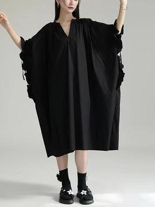 Plus Size Batwing Sleeves Dress
