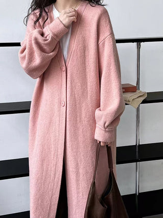 Long Slouchy Knitted Cardigan Sweater Jacket