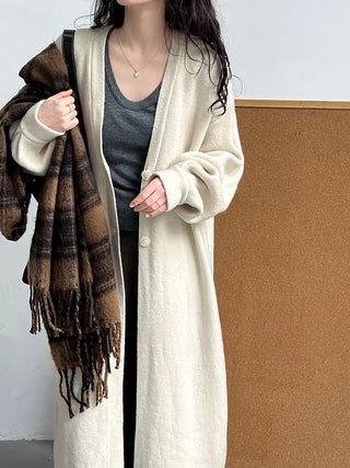 Long Slouchy Knitted Cardigan Sweater Jacket