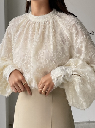 Flower Embroidered Long-Sleeved Shirt