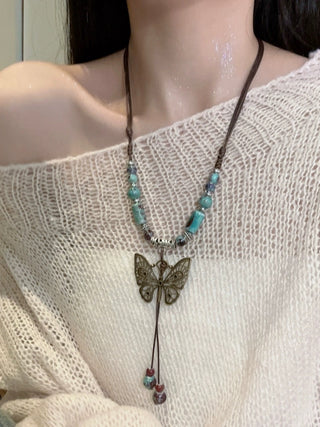 Vintage Butterfly Accessory Necklace