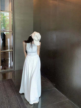 Minimalist Sleeveless Elegant Long Dress