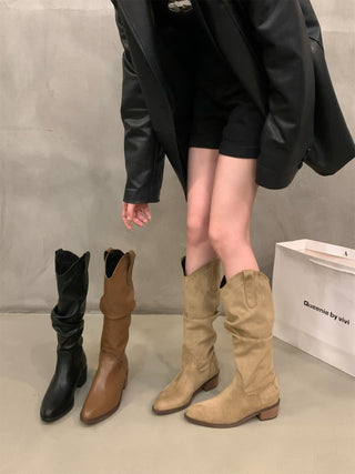 Western Cowboy Pointed Toe Boots