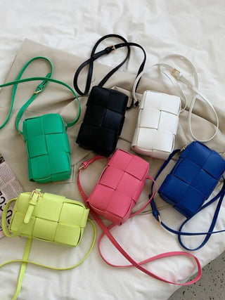 Urban Solid Color Phone Bag PU Shoulder Bag