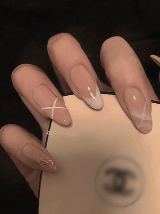 Nude Gentle French Style Press On Nails