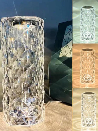 Multicolor Crystal Table Lamp