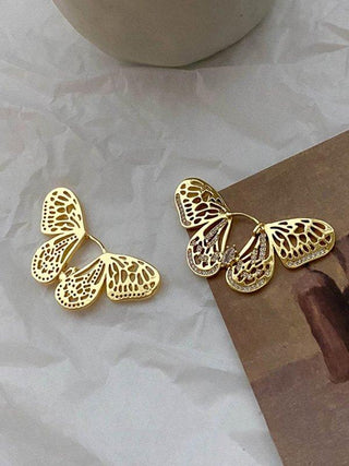 Original Stylish Butterfly Shaped Diamond Earrings