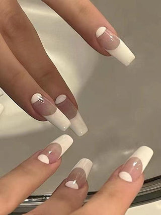 White Extension Nails