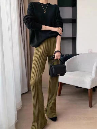 Loose Fashion Knitted Trousers