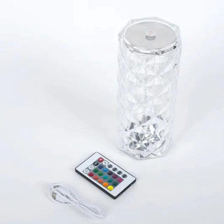 Multicolor Crystal Table Lamp