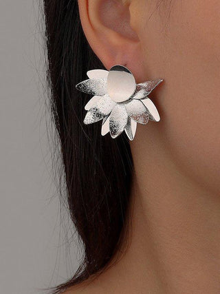 Original Chic Alloy Matte Flower Earrings
