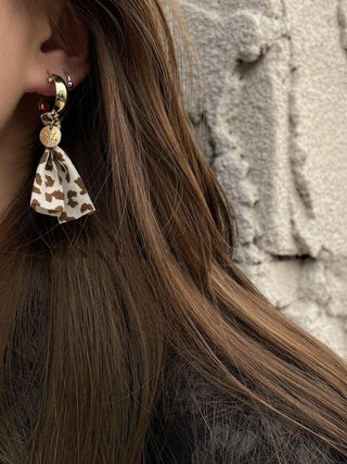 Original Vintage Leopard Tasseled Earrings Accessories