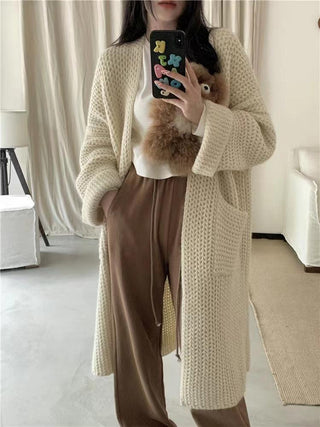 Loose Soft Lazy Long Knitted Cardigan