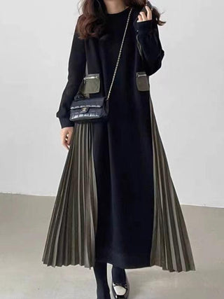 Split-joint Zipper Long Dresses