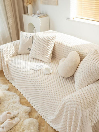 Anti-cat Scratch Winter Plush Sofa Blanket