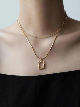 Urban Multi-Layered Hollow Sweater Chain Necklaces Accessories