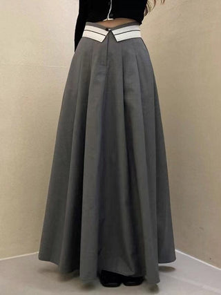 Flip High-waist Suits Dress Skirt