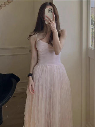 Graceful Ballet Lace Strap Dress
