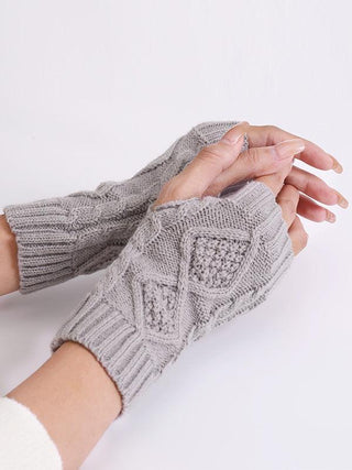 Simple 9 Colors Jacquard Knitting Gloves