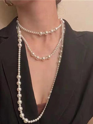 Triple Layer Pearl Necklace