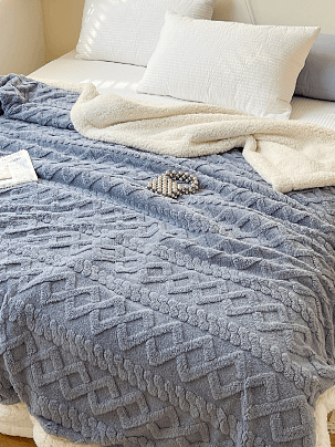 Soft Thickened Coral Lamb Fleece Sofa Blanket