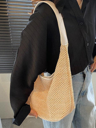 Hand-held Straw Single Shoulder Bag