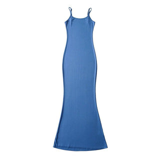 5 Color Simple Niche Fishtail Slip Dress