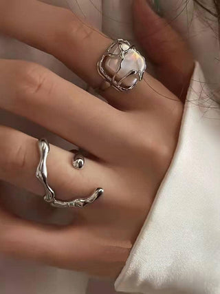 Moonstone Opening Rings Accessories 2 Sets