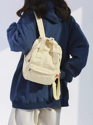 Simple Casual 5 Colors Canvas Backpack