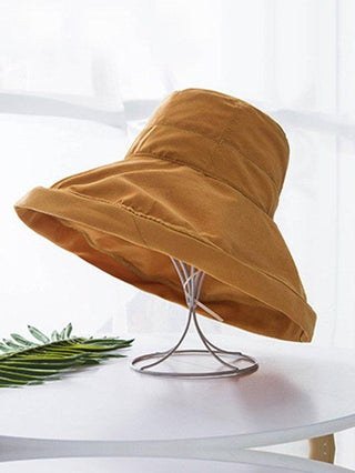 Simple 6 Colors Big Brim Sun Protection Fisherman Hat