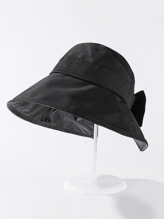 Casual Solid Color Bow-Embellished Sun Protection Hats