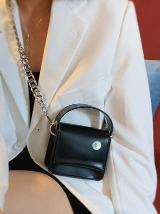 Stylish Black Mini Chain Bags Accessories