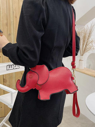 PU Elephant Shape Shoulder Bag Handbag