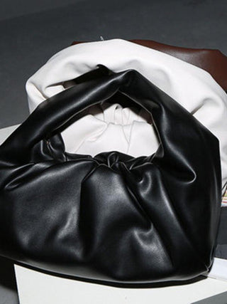 Original Solid Pleats High-Capacity Handbag